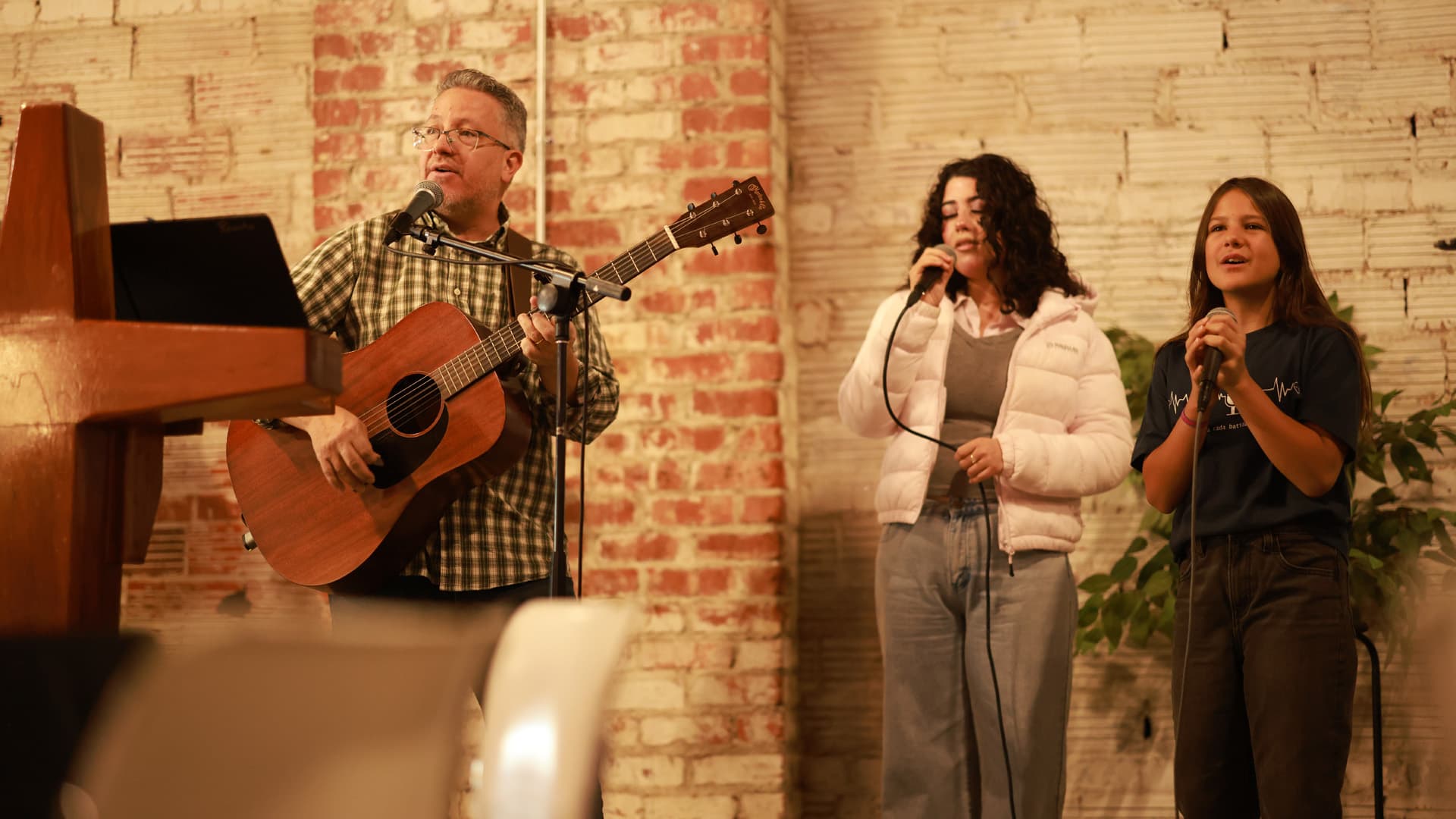 Musicians leading worship at Citychurch